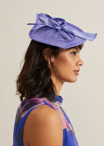 Phase Eight Silk Bow Twist Disc Fascinator Hats Blue Australia | UT7208134